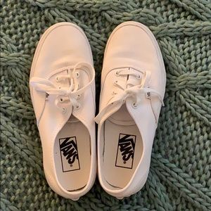 White authentic Vans